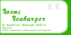 noemi neuburger business card
